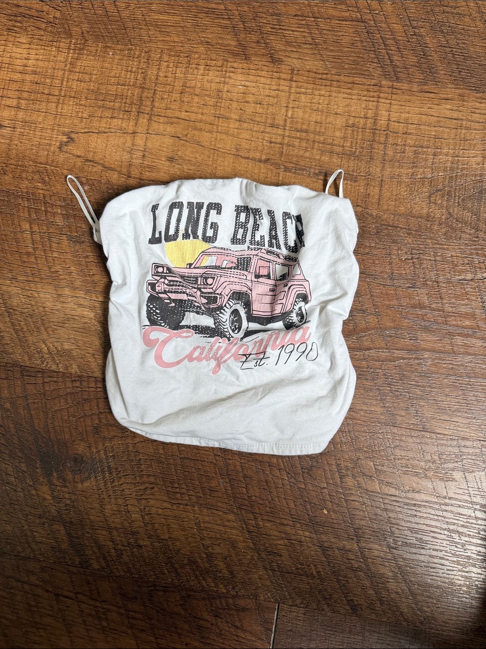 Long Beach California Graphic Tube Top Off Road Jeep Strapless Small
